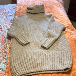 Zara Gray Oversized Sweater Dress Size S
